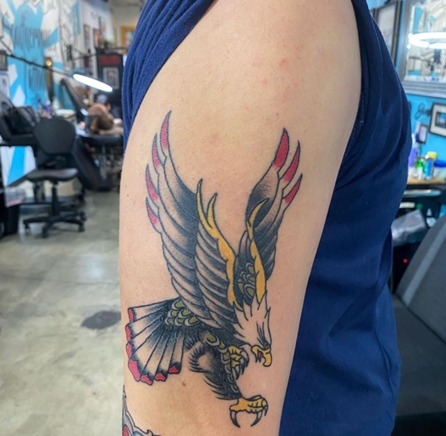 Traditional tattoo by Marissa Olney at Southernmost Tattoo, Florida Keys artist studio
