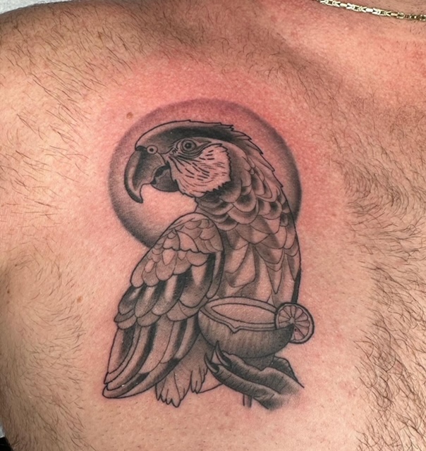 Hannah Sheridan tattoo session at Southernmost Tattoo in Key West, FL.