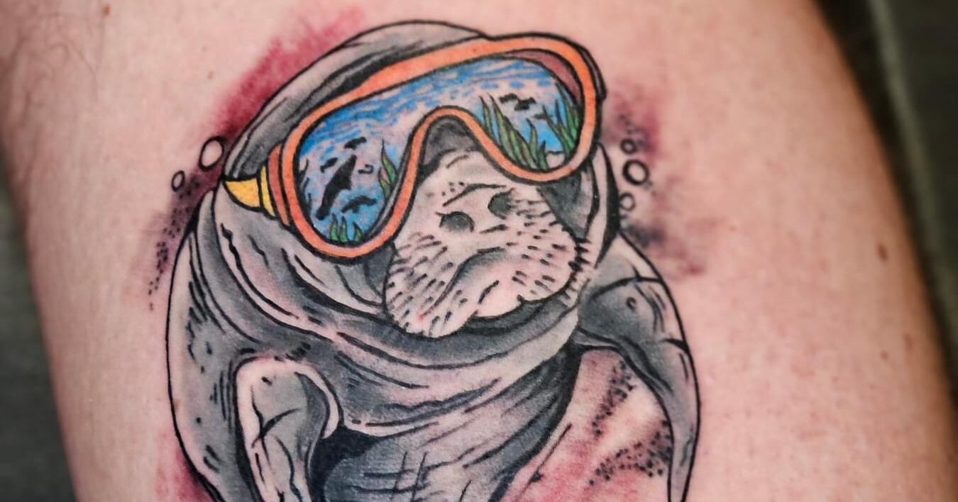 Key West Manatee Tattoo