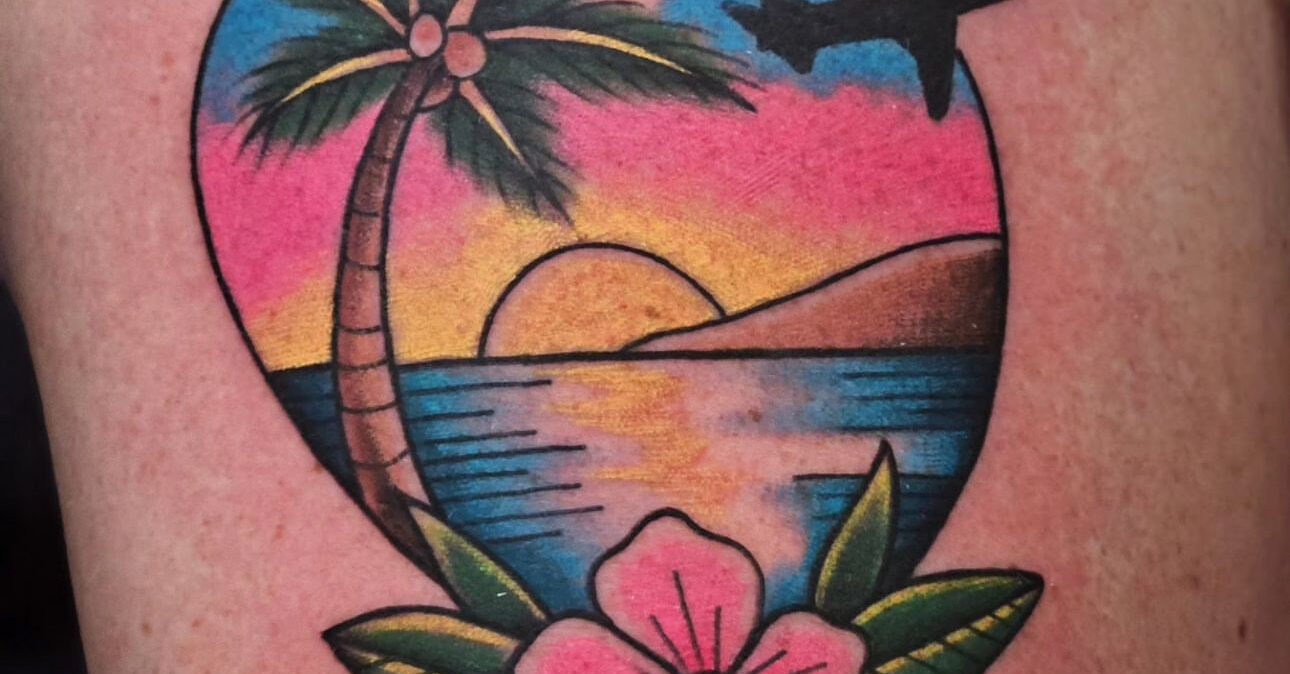 Tropical Key West Tattoo