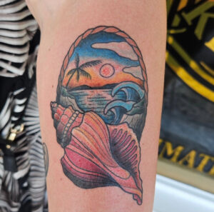 A Tattoo On His Arm