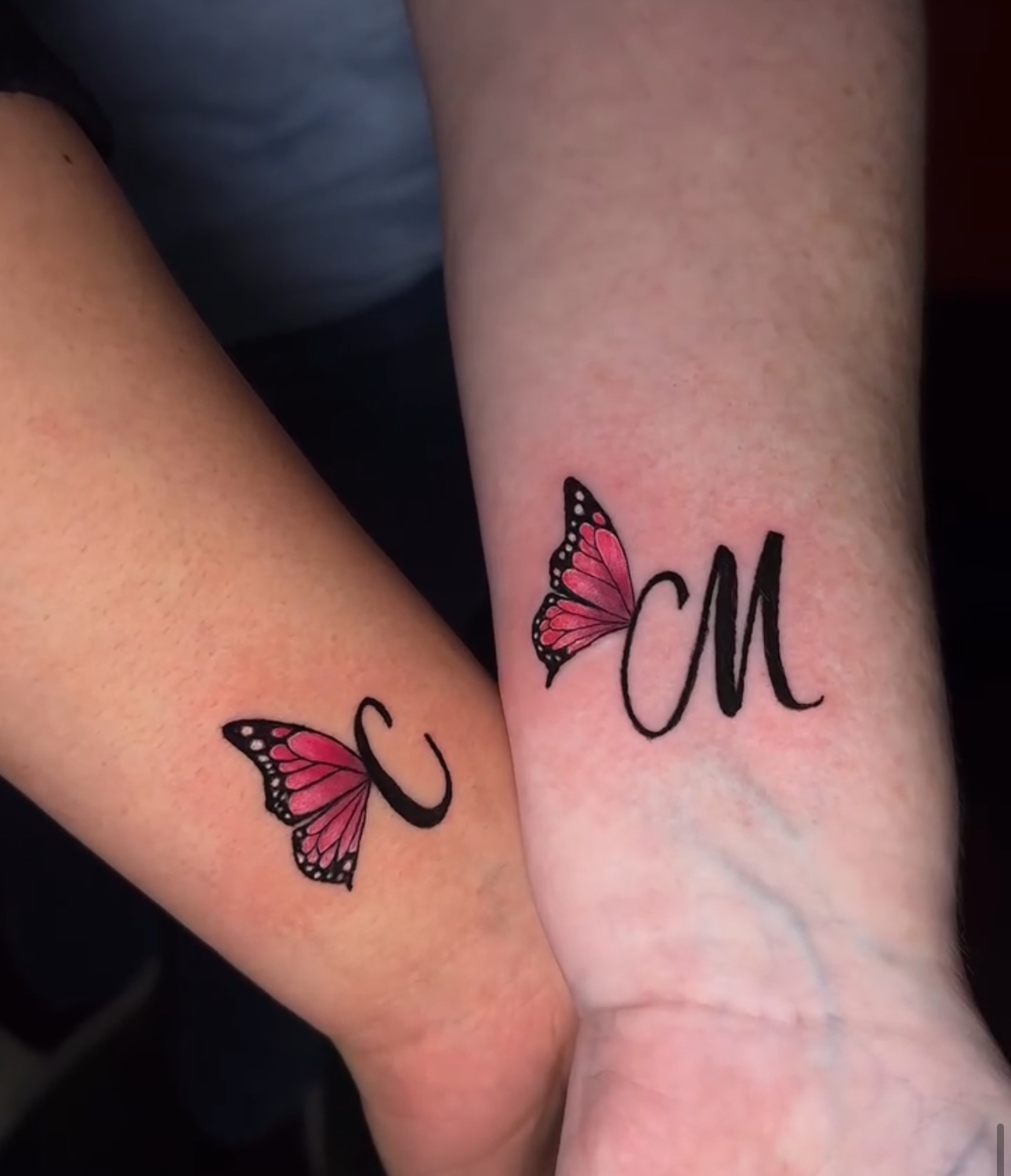 a tattoo on his arm